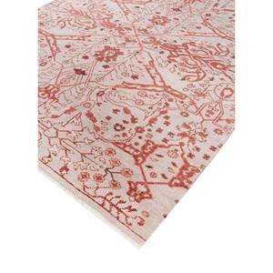 Alfombra de Lana Anudada a Mano Erbe, Diseño Abstracto con Medallón Rojo Naranja, Rectangular, para el Hogar, Entrada o Pasillo, 9x12 - Product Image 2