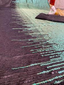 Diseñador de Bollywood Heavy Double Sequence Work Elegante traje Sari elegante para damas Funciones de boda y fiesta a los mejores precios - Product Image 6