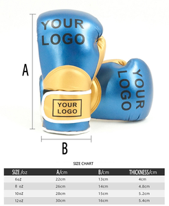 ถุงมือชกมวยทำจากวัสดุ PU + ฟองน้ำสำหรับฝึกชกมวยใช้ปิดโลโก้ได้ตามต้องการ - Product Image 5