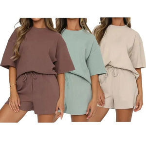 Meilleure mode OEM Logo Hommes Unisexe Été Coton Shorts et Chemise Ensemble Respirant Style Décontracté - Product Image 6