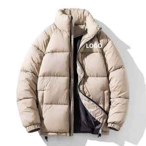 Veste matelassée pour hommes manteau d'hiver à capuche chaud vêtements d'extérieur matelassés légers veste isolée à fermeture éclair décontractée à la mode - Product Image 5