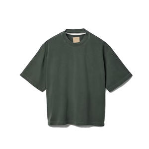 Léger hommes Vintage recadrée t-shirts sur mesure blanc goutte épaule recadrée t-shirts pour hommes et femmes en bas quantité minimale de commande - Product Image 3