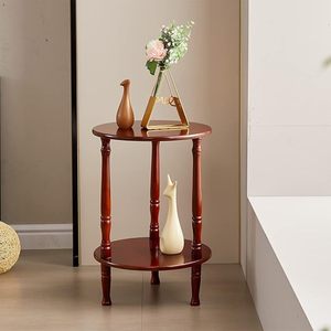 Table d'appoint en bois contemporaine avec plateau en bois pour chambre à coucher rangement latéral à côté du lit ou du coin canapé - Product Image 2