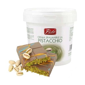 Seau Maxi de crème pistache à saveur de vanille de qualité supérieure 3kg de délicieuse crème à tartiner pour boulangerie et supermarché - Product Image 1