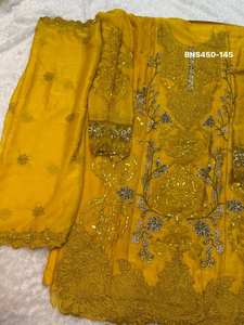 Colección Premium de Chifón con Bordado Intenso, Traje Salwar, Suministro al por Mayor de Fábrica, Compra en Línea en India - Product Image 4