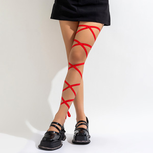 Elastique Cuisse Ruban <span class=keywords><strong>Jarretière</strong></span> Femmes Sexy Jambe Wraps pour Rave Dancing Party - Product Image 1