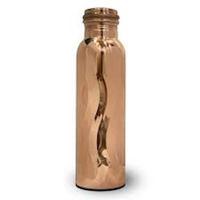 Bouteille d'eau isotherme en cuivre avec couvercle jaune, isolation thermique 0-6 heures, écologique, pour le camping en plein air, les voyages, design moderne, unisexe