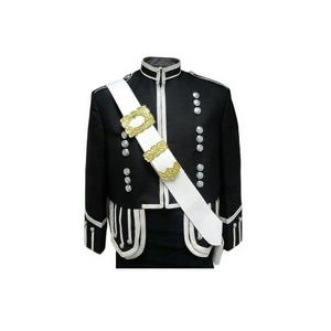 ขาตั้งเครื่องดนตรีอเนกประสงค์แบบปรับได้ Obexa สายรัดกระเป๋าเป้โลหะแบบไขว้สำหรับเครื่องดนตรีสก็อต สายรัดกระเป๋าเป้แบบไฮแลนด์ รุ่นสีขาวทอง - Product Image 3