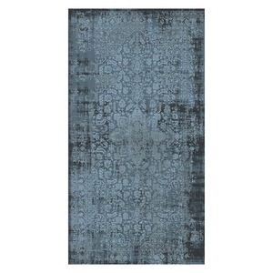 Tapis de salon LXDP-0908 RUGS DEPOT, bleu marine, traditionnel, oriental, imprimé numériquement, lavable en machine, chenille, antidérapant - Product Image 1