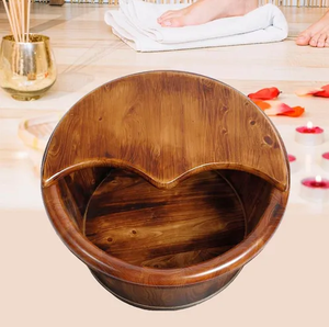 Baignoire en bois disponible en usine, pieds et jambes en bois, soin de la peau, lave-pieds confortable en bois - Product Image 3