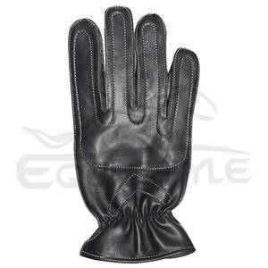 Guantes de trabajo de piel de oveja negra Cuero genuino Agarre antideslizante OEM Proveedor de fábrica Guantes de seguridad de trabajo al por mayor - Product Image 3
