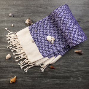 Toalla de baño de playa Pestimal de 100% algodón, lino tejido rojo y púrpura para gimnasio, Baby Shower, cocina, habitación infantil, regalo perfecto - Product Image 1