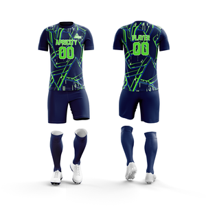 Vente en gros de maillots d'équipe personnalisés uniformes de football respirants durables ensembles de vêtements de sport en polyester 100% à séchage rapide - Product Image 6