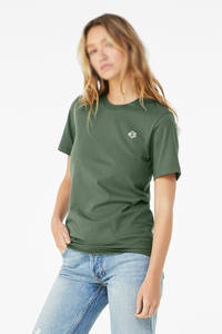 Camiseta Unisex de Algodón Verde con Cuello Redondo y Media Manga, Corte Regular, Lisa, Informal, para Verano, con Logotipo Personalizado, Fabricación de Ropa OEM - Product Image 3