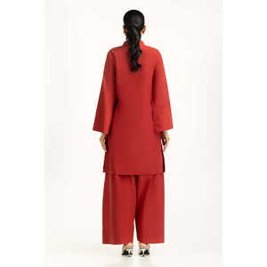 Conjunto Coordinado de Hilo Teñido para Mujer IPST-55054, Blazer y Falda de Satén Estilo Chino, Largo hasta la Rodilla, 100% Algodón, Tallas XS-XL, Atuendos de Invierno - Product Image 6