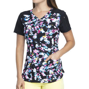 ชุดยูนิฟอร์มพยาบาลหญิงแบบสั้นแขนสั้น ผ้าเนื้อแมท สำหรับแพทย์และบุคลากรทางการแพทย์  รับสกรีนโลโก้ตามแบบ - Product Image 6