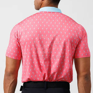 T-shirts polo de golf pour hommes de haute qualité en coton tissu respirant T-Shirt polo de golf en coton personnalisé pour hommes vente en gros - Product Image 2