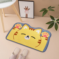 Almohadilla de Soporte Contorneada Personalizada para Escritorio de Pie, Alfombrilla de Espuma Viscoelástica con Diseño Lindo y Tela Cómoda Antifatiga