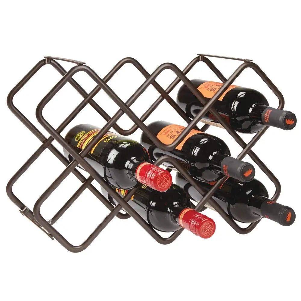 Suporte de garrafa de vinho, suporte de armazenamento para garrafa de vinho, cozinha e prateleira de metal para vinho, acessórios de bar, venda imperdível