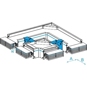 Per SCHNEIDER ELECTRIC KTA5000LC4B CANALIS KT 4X5000AL EDGEWISE ELBOW Apparecchiature per Distribuzione Elettrica - Product Image 1