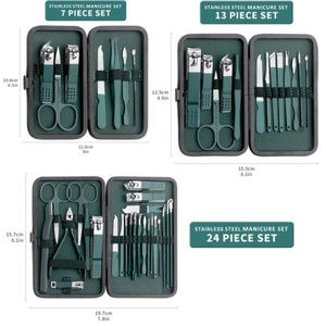 Kit d'outils de manucure et pédicure professionnel 4 en 1 en métal, prix d'usine, logo personnalisé, sac à ressort unique - Product Image 2