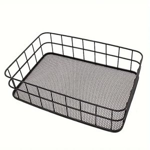 Panier à fruits en fil de fer empilable avec poignées, grande capacité, organisateur de rangement multifonctionnel pour la cuisine, pour fruits et légumes - Product Image 3