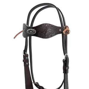 Professional High Quality Durable Full Size Outdoor <b>Equestrian</b> Leather Polo Style Adjustable Horse Bridle Factory Made Custom - Product Image 6