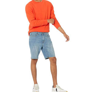 Pantalones vaqueros para hombre personalizados al por mayor servicio OEM pantalones cortos vaqueros para hombre Etiqueta Privada recién llegados pantalones cortos en MOQ bajo - Product Image 4