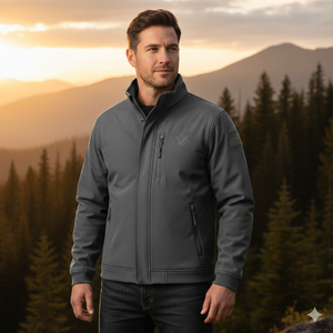 Veste softshell pour hommes et femmes, légère, imperméable, coupe-vent, veste de sport de plein air, personnalisation, fournisseur OEM - Product Image 3