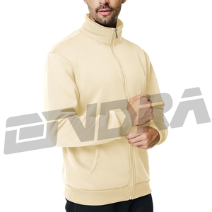 Compre chaqueta polar con cremallera en color piel, prendas de vestir exteriores suaves y cálidas para hombres, perfectas para el look de calle, ropa informal de viaje diaria - Product Image 4