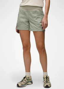 กางเกงขาสั้นสำหรับวิ่งเอวสูงของผู้หญิงกางเกงขาสั้นกลางแจ้งแบบถักระบายอากาศได้ดีมีกระเป๋าโลโก้ตามสั่ง - Product Image 2