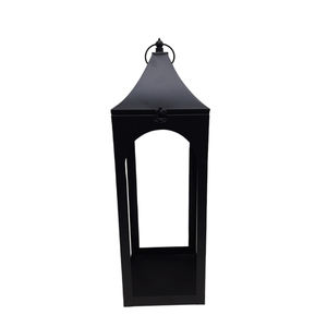 ชุดโคมไฟเหล็กพร้อมที่จับและหลังคาพับโคมไฟตั้งแคมป์คอลอร์สีดำสำหรับตกแต่งบ้านและงานแต่งงาน4ชิ้น - Product Image 4