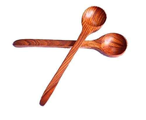 Nouveau design 2023 cuillères en bois décor de cuisine restaurant et hôtel couverts naturels avec finition peinte par glowin fashion - Product Image 5