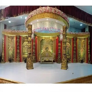 Big Fat South Indian Wedding Manavarai Mandap Tema tradicional FRP Kalyan Wedding Mandap Última boda hindú Mandap Decor - Product Image 1