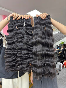 Extensions de cheveux humains vierges 100% à cuticule alignée à double ondulation naturelle RAW vendeurs de paquets de cheveux en gros - Product Image 6