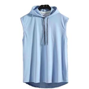 Men Hooded Vests Tank Tops Sport Basketball Hooded Tank Top Sleeveless <b>Bodybuilding</b> Gym wear <b>hoodie</b> Clothing Men - Product Image 1