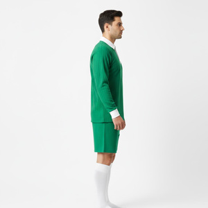 ชุดยูนิฟอร์มรักบี้ชาย ชุดกีฬาทีมแบบกำหนดเอง โรงงาน OEM ออกแบบโลโก้ตามสั่ง ทนทาน โพลีเอสเตอร์ 100% ระบายอากาศได้ดี แห้งเร็ว - Product Image 3