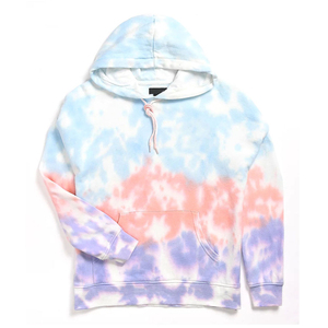 เสื้อฮู้ดย้อมผ้าเทอร์รี่ผ้าฝ้าย100% โอเวอร์ไซซ์สำหรับผู้ชายระบายอากาศและทนทานสามารถซักได้ตามต้องการ - Product Image 1