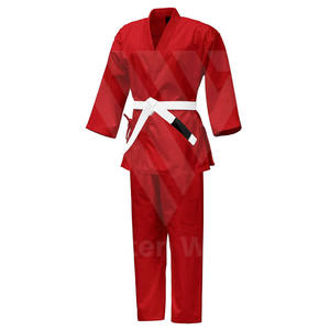 Uniforme de Karate para Entrenamiento, Unisex y Juvenil, Precio al por Mayor Disponible, Tallas Grandes y Uniformes de Karate de Color Sólido - Product Image 2