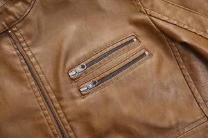 Chaqueta de Piel de Vaca para Hombre, Transpirable, Ecológica, de Secado Rápido, Cálida para Invierno, Cuello Alto, Estilo Casual, Alta Calidad, Precio Razonable - Product Image 4