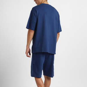 Streetwear décontracté grande taille pour hommes, ensemble short deux pièces, ensemble t-shirt et short deux pièces pour l'été - Product Image 4