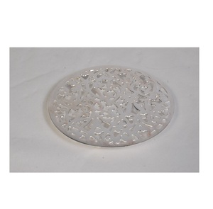 Dessous de plat en métal gaufré fini Bronze Antique Table à manger Dessous de plat et caboteur décoratifs forme ronde meilleure vente pour la cuisine - Product Image 5