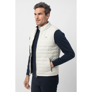 Chaleco acolchado verde 3XL para hombre, ropa de abrigo de poliéster a prueba de viento de ajuste Regular con bolsillos acolchados de nailon con cremallera de talla grande - Product Image 2