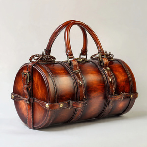 Barrel Leather Hand Bags Adult OEM PU Leather Tote Bag Ladies Shoulder Sling Body-cross Barrel Leather Bags Unisex - Product Image 6