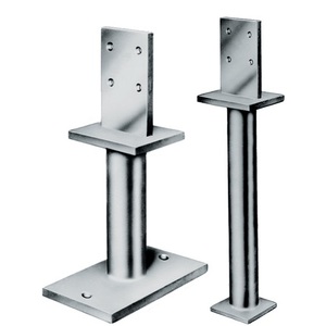 Soportes Metálicos de Acero Galvanizado SIMPSON STRONG TIE PIS/PISB, Base de Soporte de 100 x 80 x 10 mm, para Empotrar en Hormigón, Diámetro del Orificio de 8.5 mm - Product Image 1