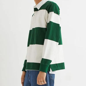 Nueva llegada hombres Polo camisa de manga larga invierno Streetwear Polo Camiseta 100% algodón transpirable para hombres logotipo personalizado disponible - Product Image 2