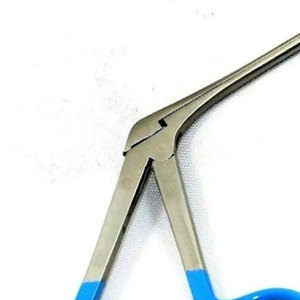 Hartman Micro Ear Alligator Forceps Premium 5,5 Inch Serrated Blue Rings Manual ENT Nasal Pharyngeal Forceps - Product Image 5