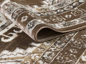 Alfombra Turca de Lujo Hecha a Máquina Palmira 32x35 16 Gris Marrón Premium para Sala de Estar del Fabricante de Gaziantep - Product Image 2