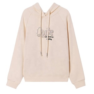 Sudadera con Capucha de Alta Calidad para Mujer, 100% Algodón, Estilo Invernal, Forro Polar, Estilo Urbano, Estampado 3D en Relieve, Borde sin Rematar - Product Image 5