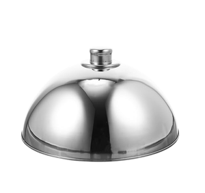 Couvercle de gâteau en acier inoxydable pour buffet d'hôtel Couvercle en acier inoxydable plaqué or Plat de nourriture en métal élégant en gros - Product Image 3